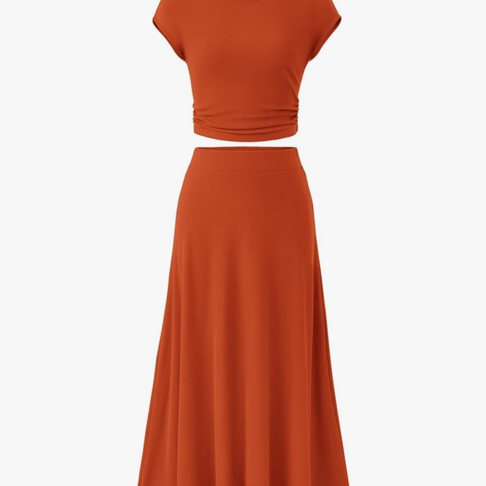 Cute Summer to Fall Orange Women's Skirt